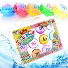 EN-71 M bean crystal slime factory wholesale educational toy in stock China OEM box packing colorful slime